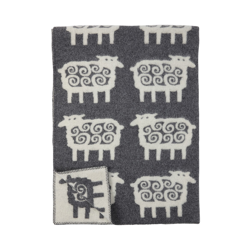 Black Sheep Blanket, 130x180 cm