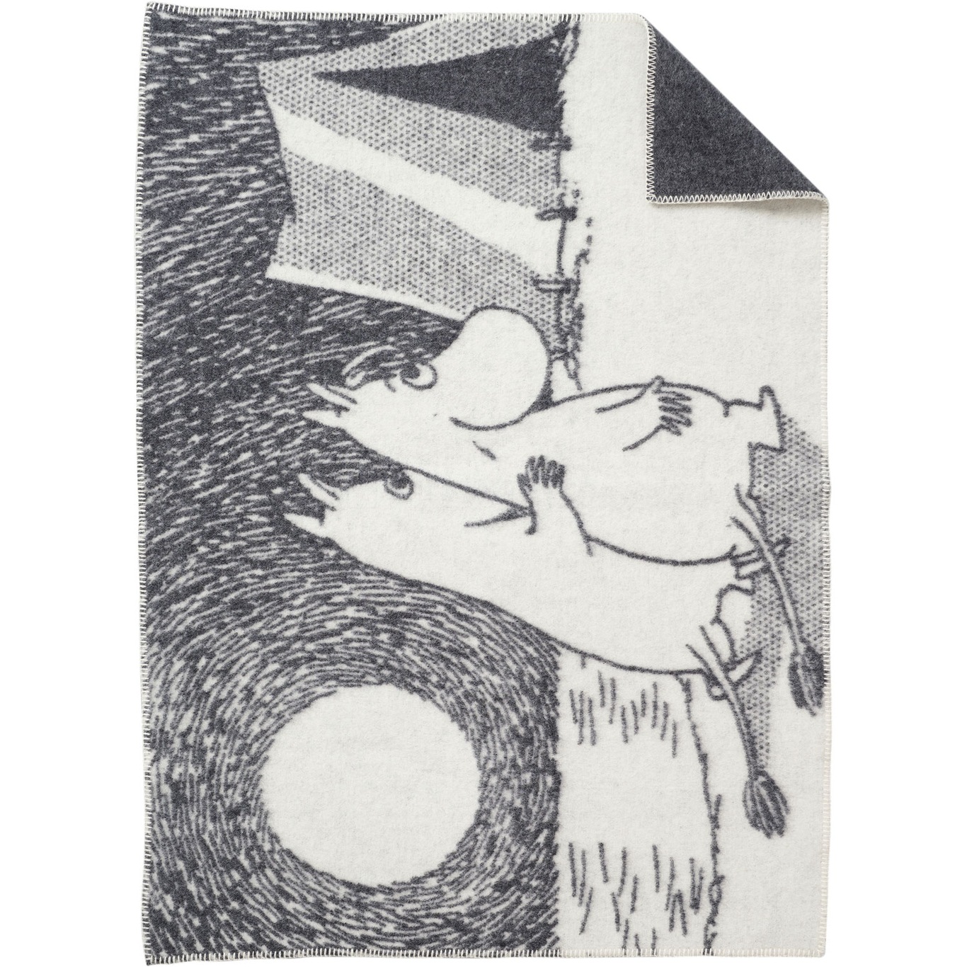 Moomin adventure Plaid 90x130 cm, Black