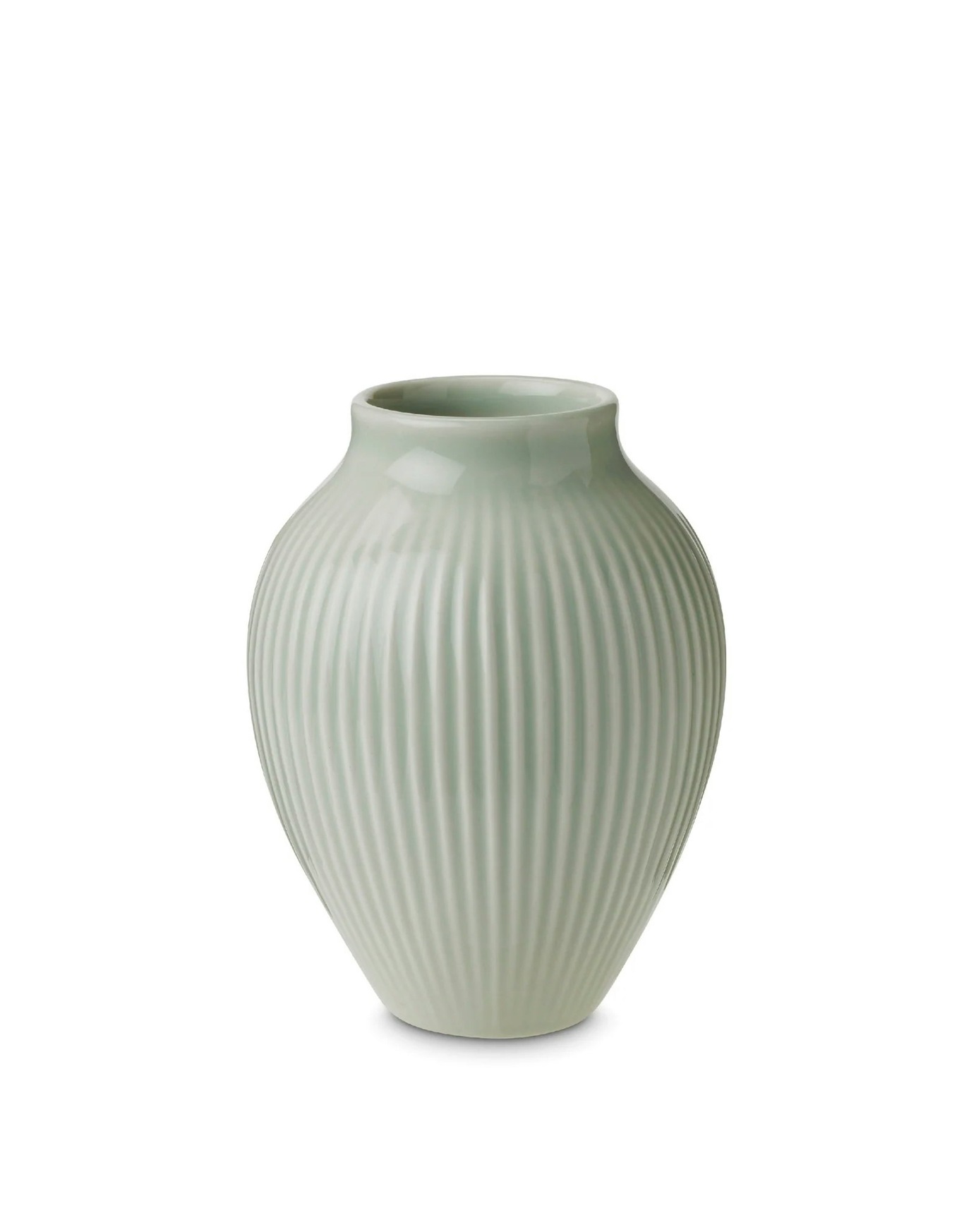 Vase Grooved 12,5 cm, Mint Green