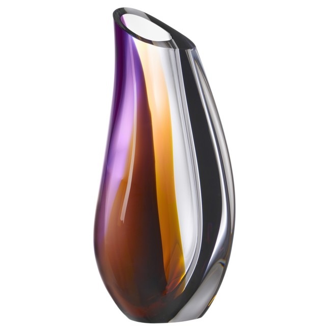 Orchid Vase Purple/Amber