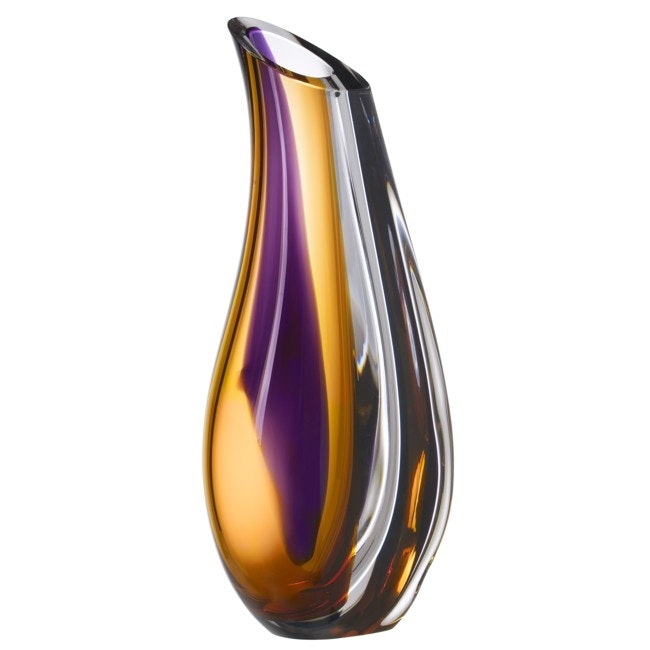 Orchid Vase Purple/Amber Big