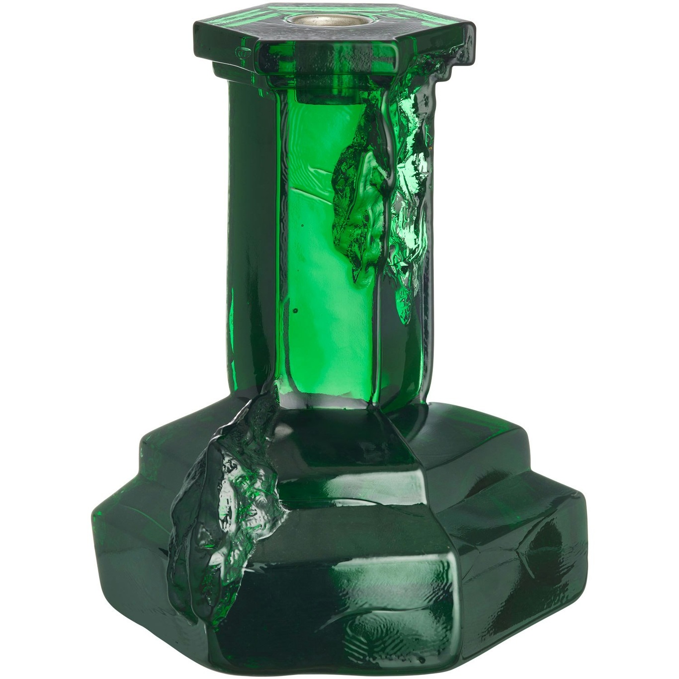 Rocky Baroque Candlestick 175 mm, Emerald
