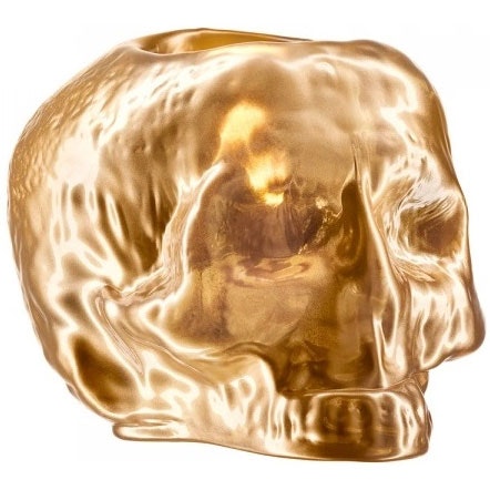 Still Life Skull Lantern, Gold