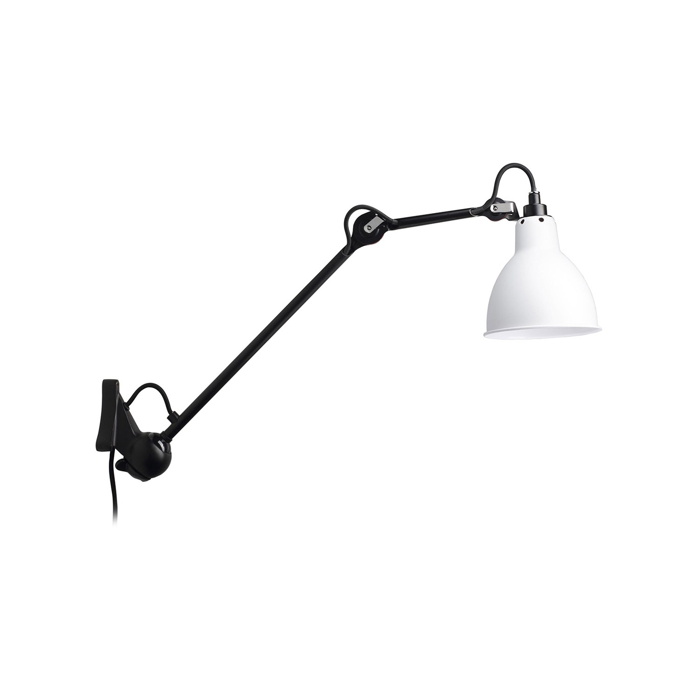 La Lampe Gras N°222 Wall Lamp, Black / White