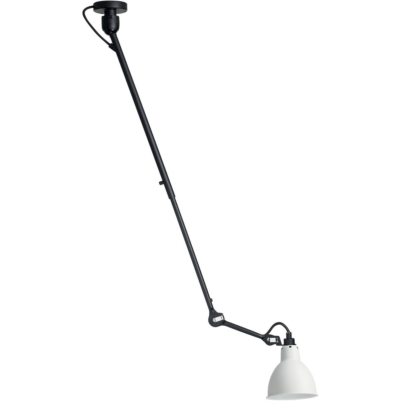 Lampe Gras N°302 Ceiling Lamp, Black / White
