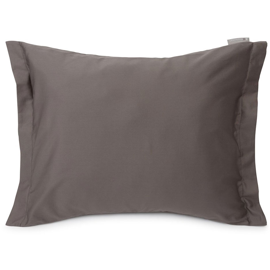 Hotel Cotton Sateen Pillowcase 65x65 cm, Charcoal Grey
