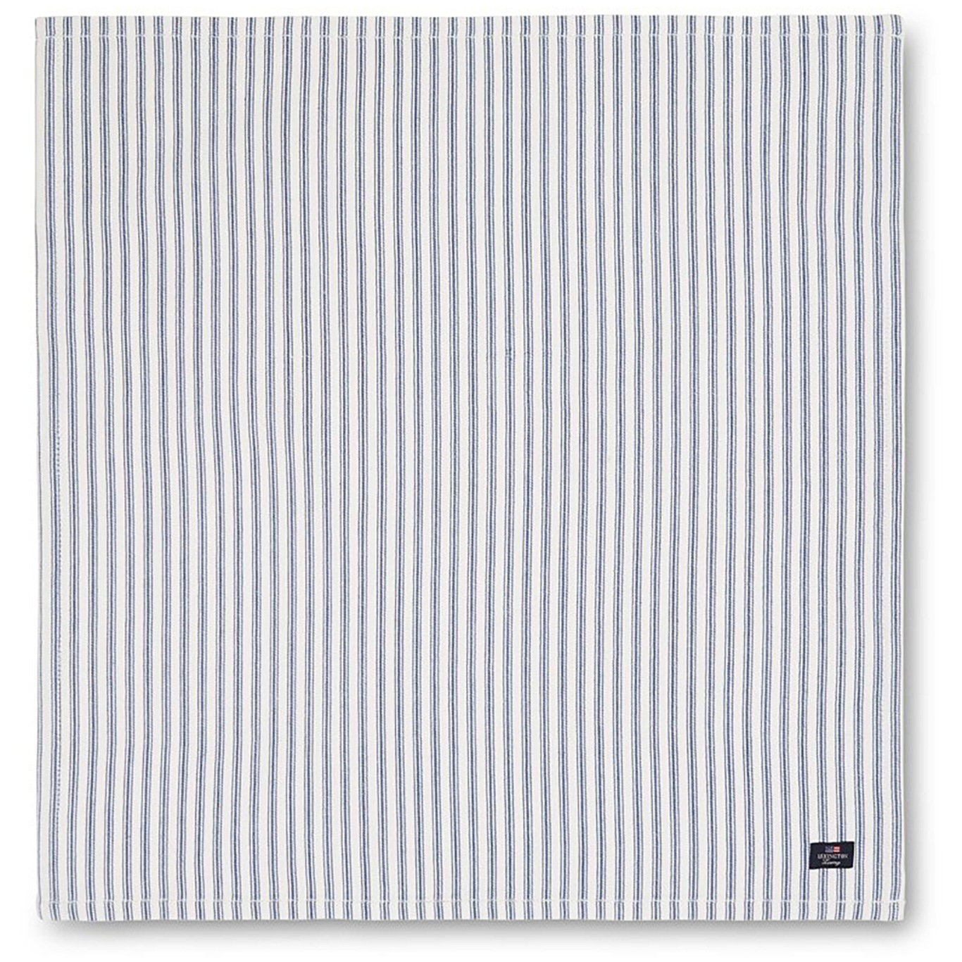 Icons Herringbone Striped Napkin, Blue