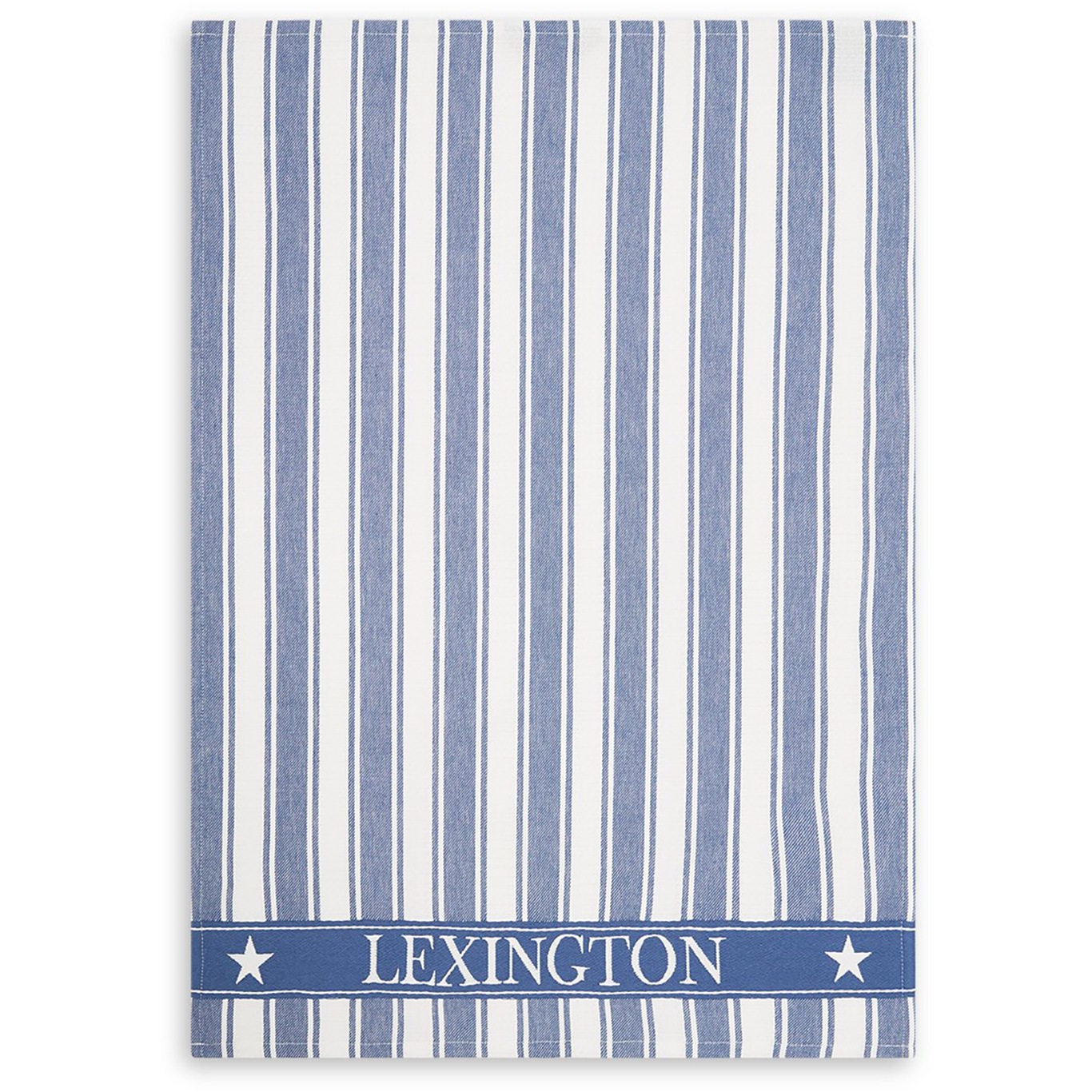 Icons Twill Waffle Striped Kitchen Towel, Blue