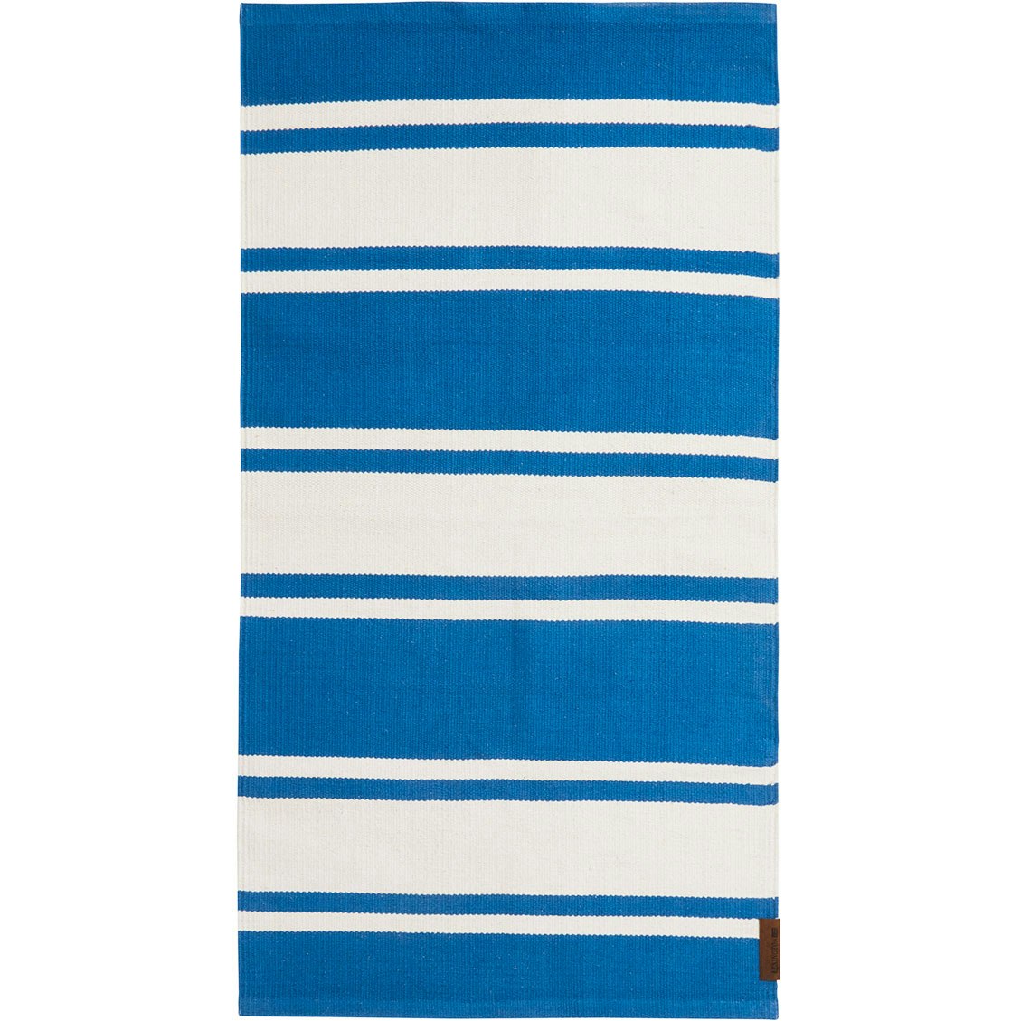 Organic Striped Cotton Rug 170x240 cm, Blue