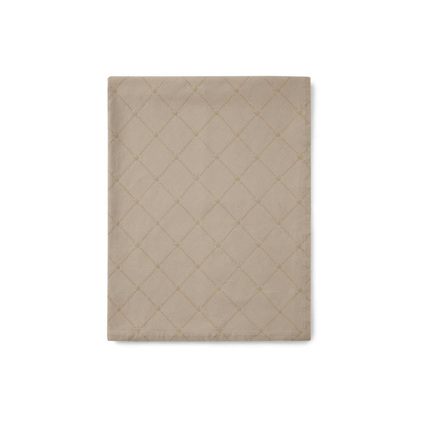 Signature Star Jacquard Cotton Bedspread 260x240 cm, Beige