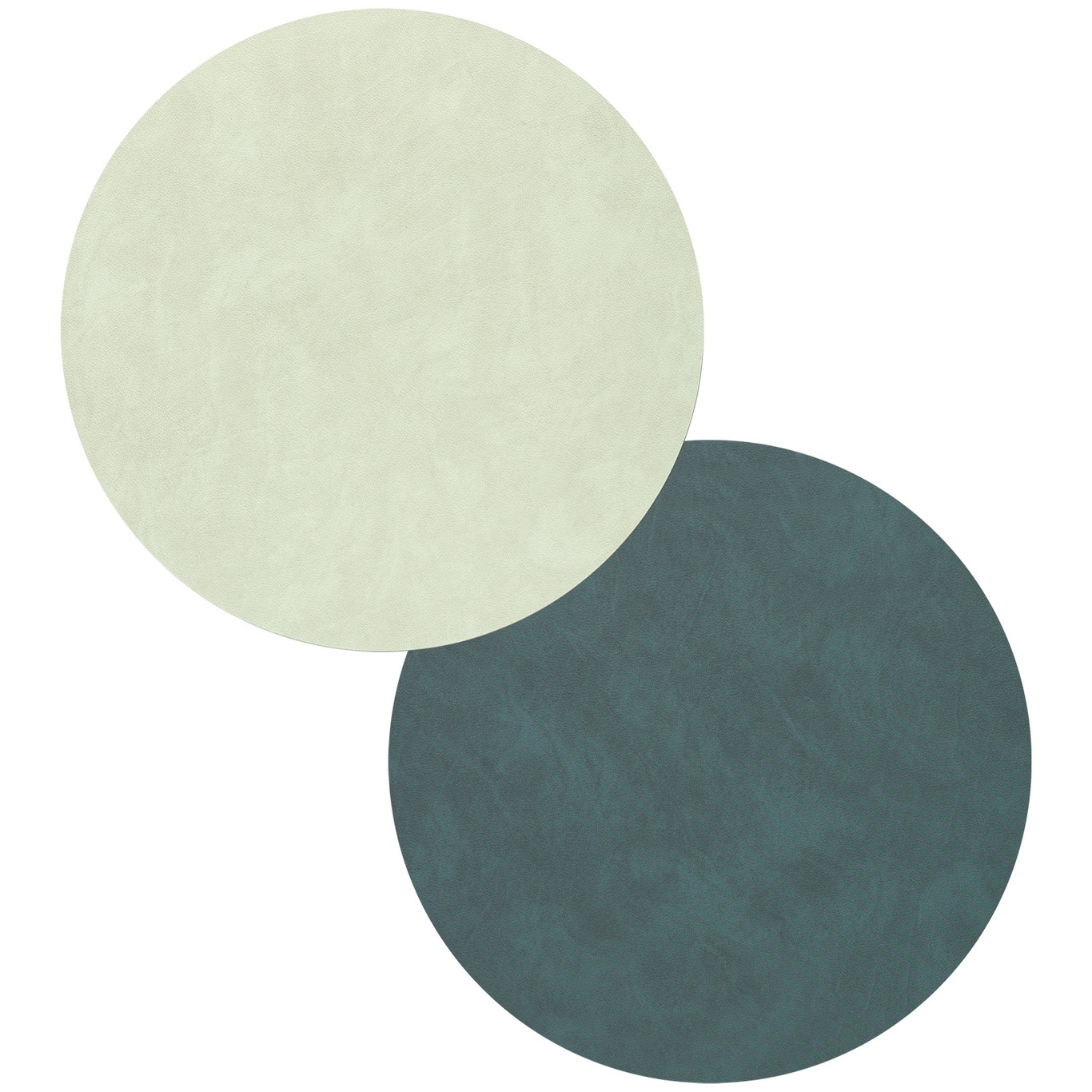 Circle XL Double Table Mat 1-pack, Dark Green/olive Green