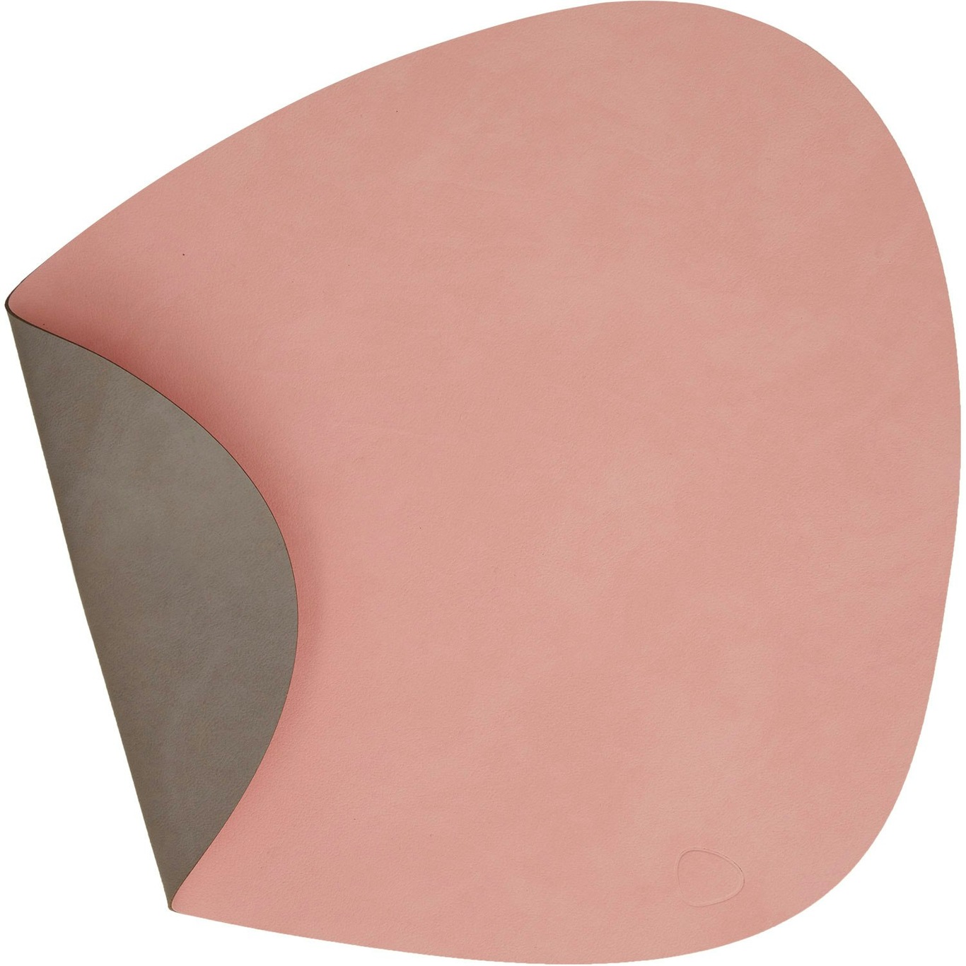 Curve L Reversible Table Mat 37x44 cm, Pink/Light Grey