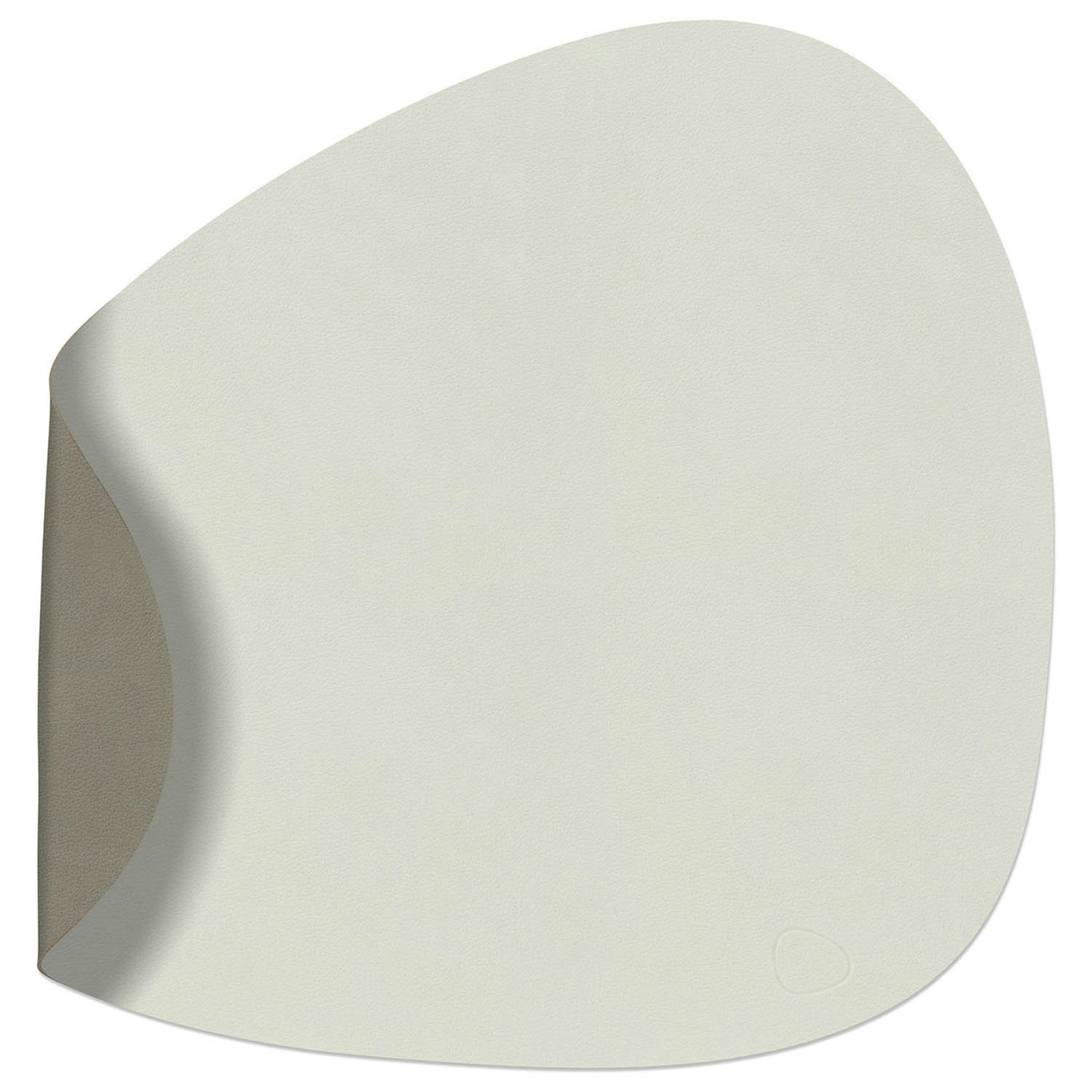 Curve L Reversible Table Mat 37x44 cm, Flint Grey/Linen