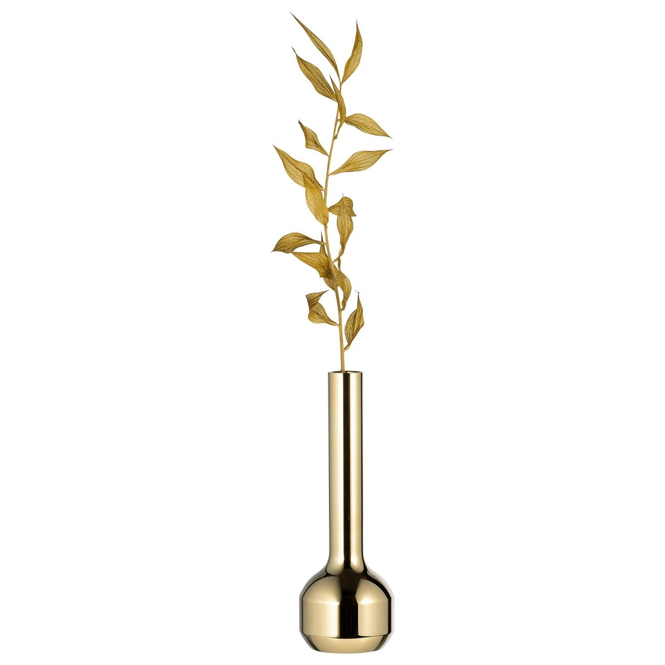 Silhouette Vase 12 cm, Gold-plated