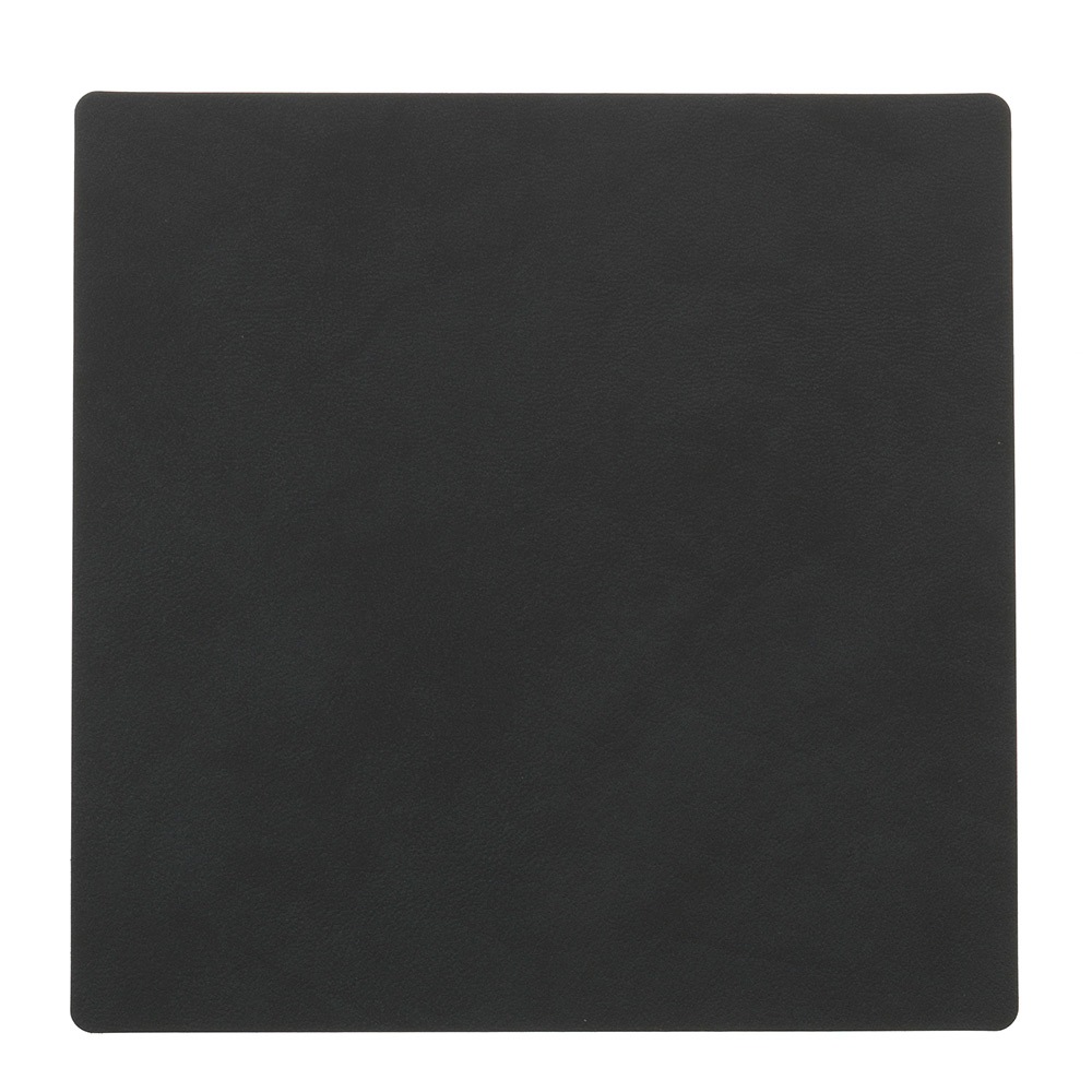Square Glass Mat Nupo 10x10 cm, Black