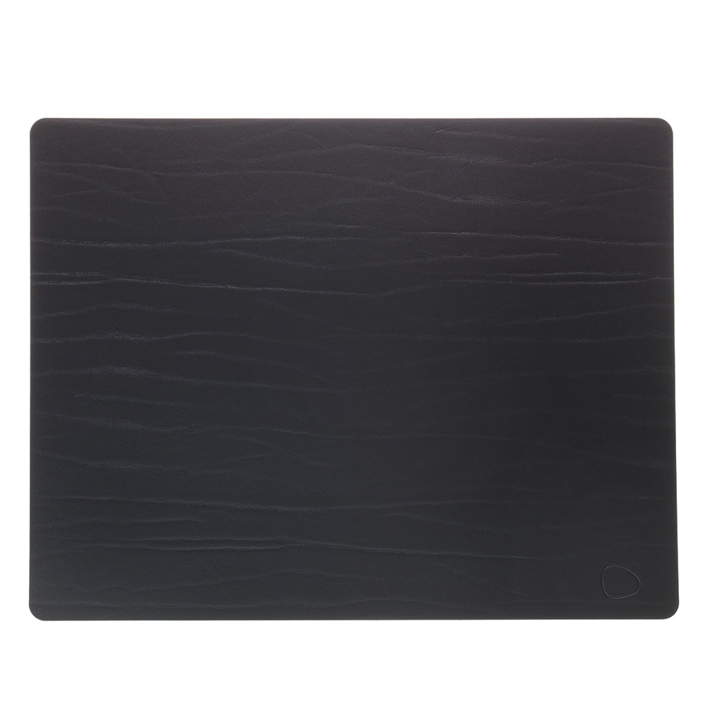 Square L Table Mat Buffalo, 35x45 cm, Black