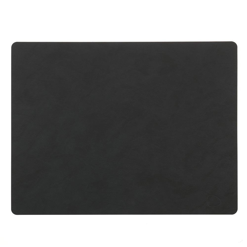 Square L Table Mat Nupo 35x45 cm, Black