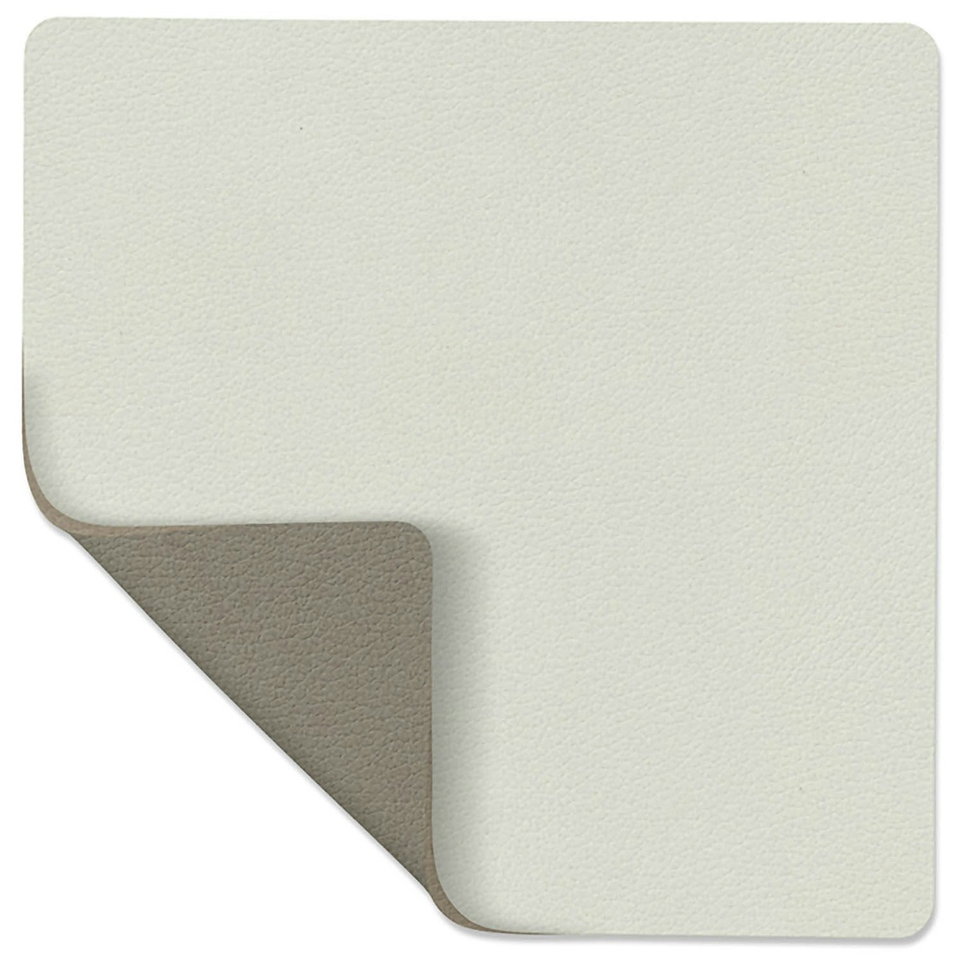 Square Reversible Coaster 10x10 cm, Linen /Flint Grey