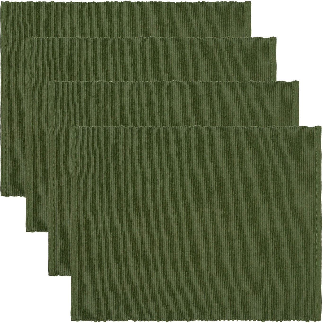 Uni Placemat 35x46 cm 4-pack, Dark Olive Green