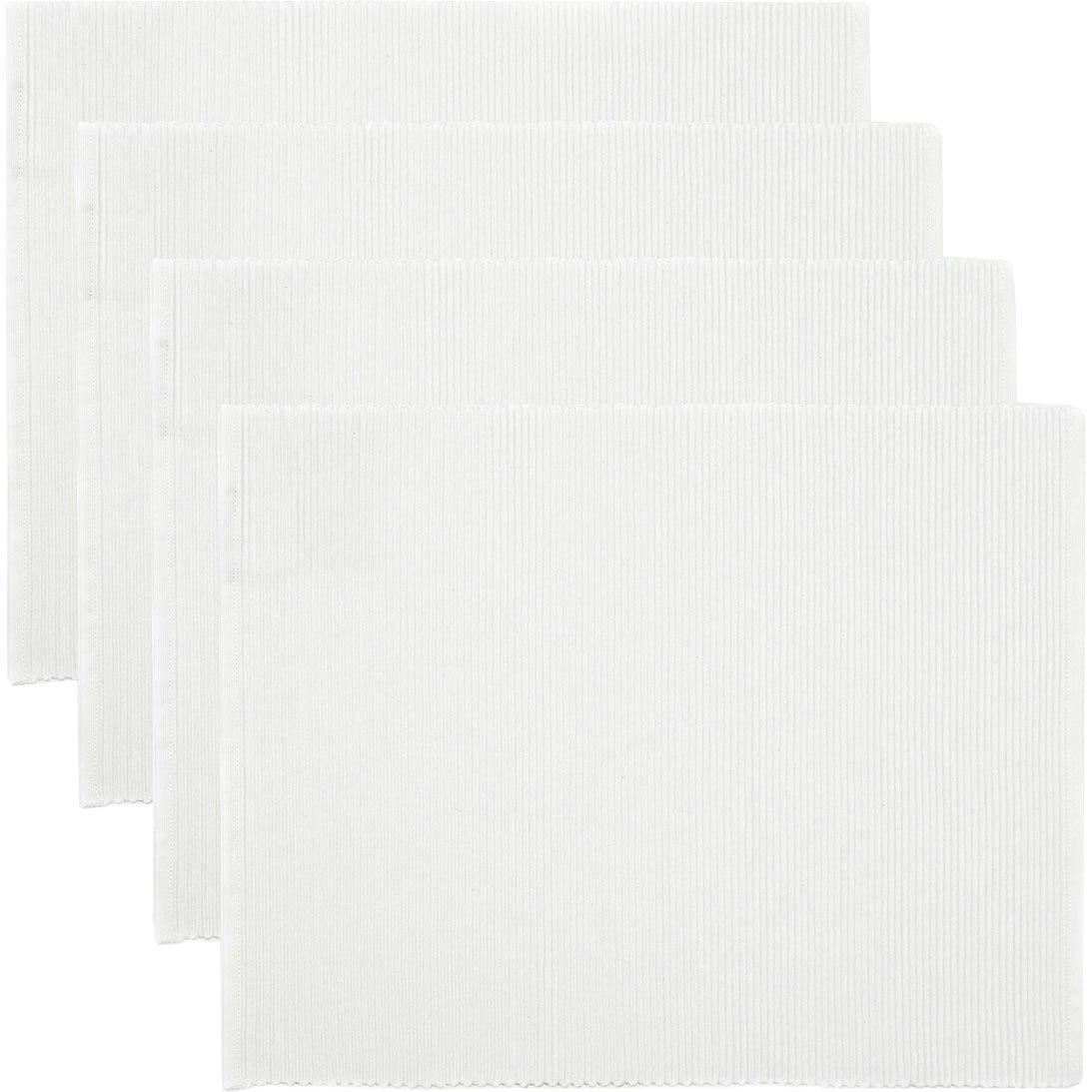 Uni Placemat 35x46 cm 4-pack, White