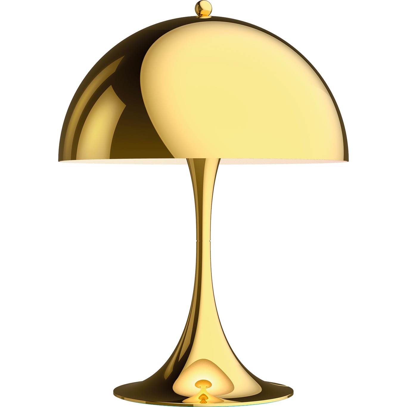 Panthella 250 Table Lamp, Brass Metallised