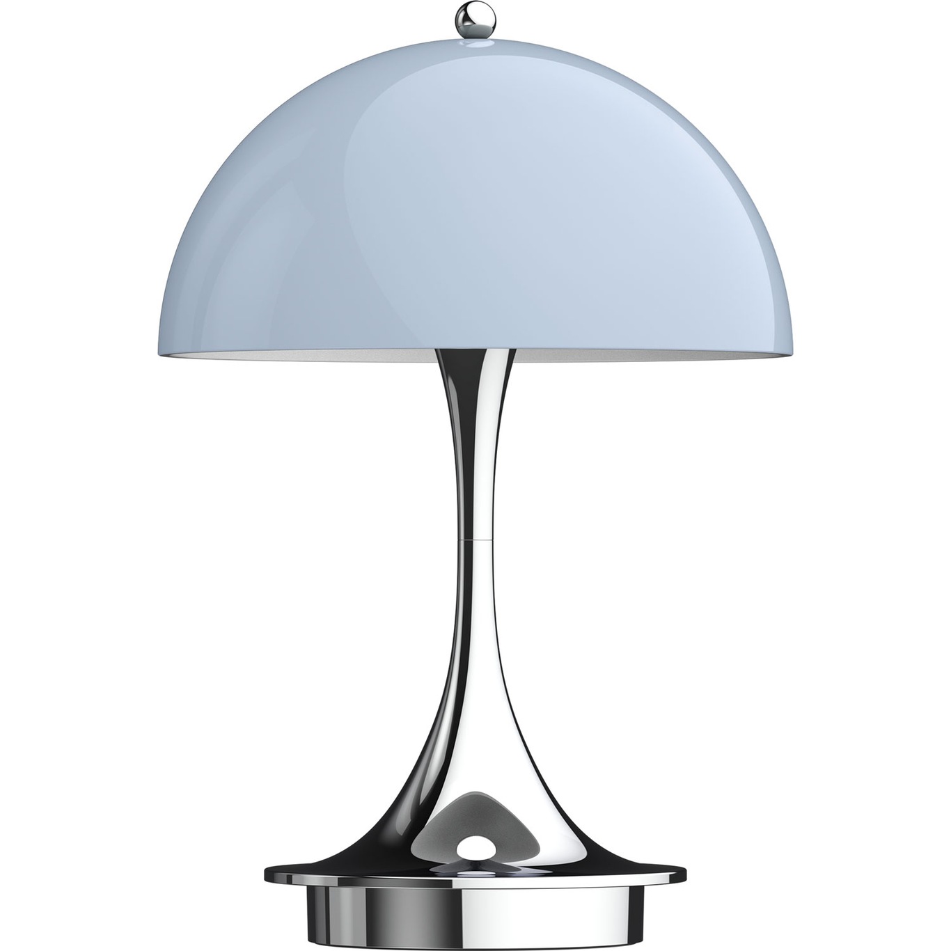 Panthella 160 Table Lamp Portable, Grey Opal Acrylic