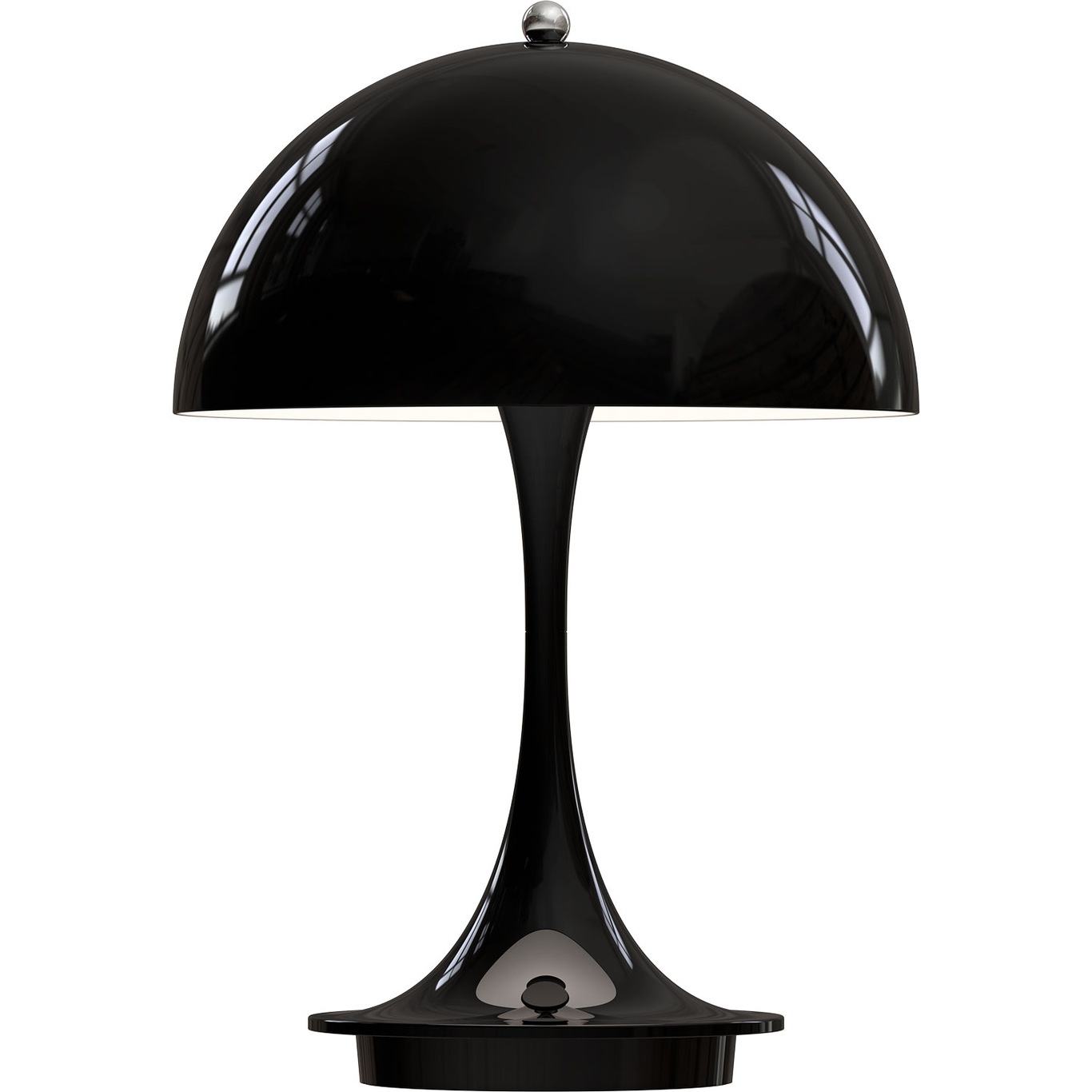 Panthella 160 Table Lamp Portable, Black