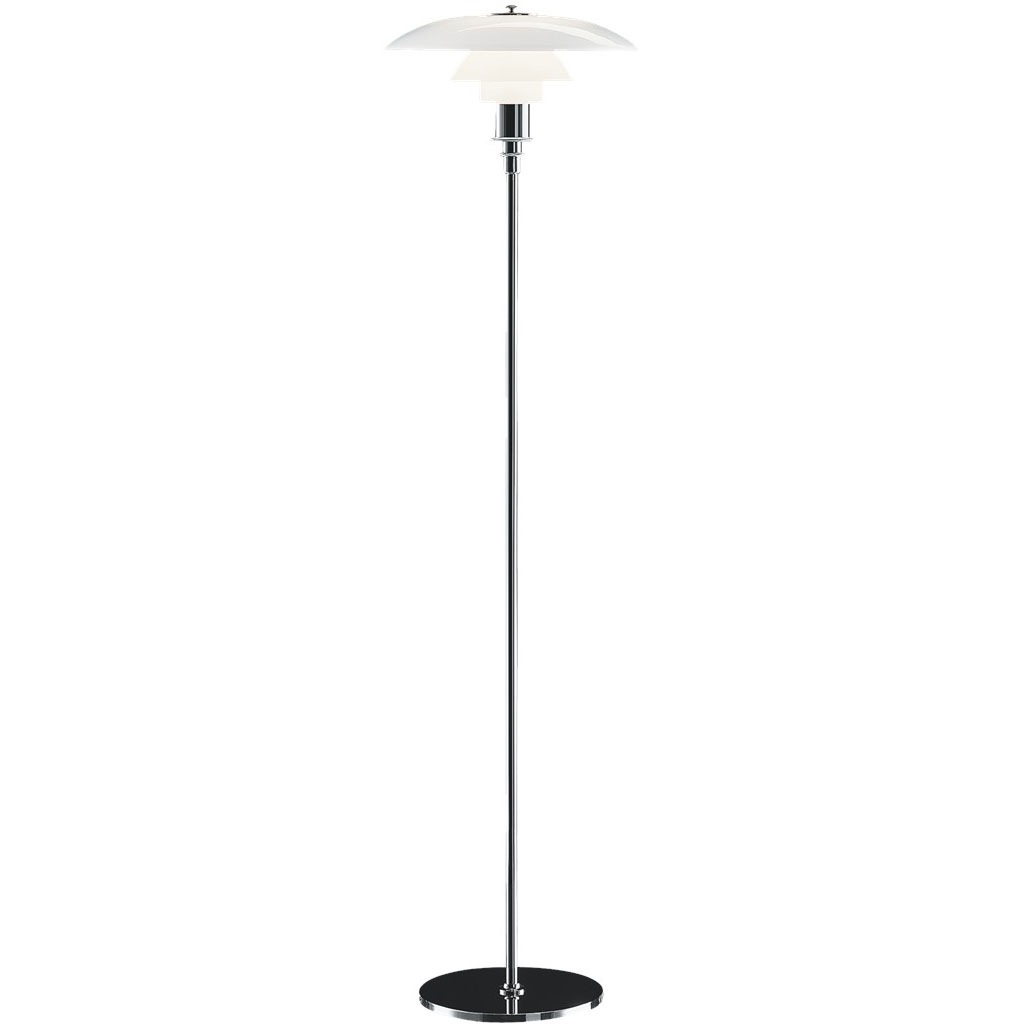 PH 3½-2½ Floor Lamp, Chrome