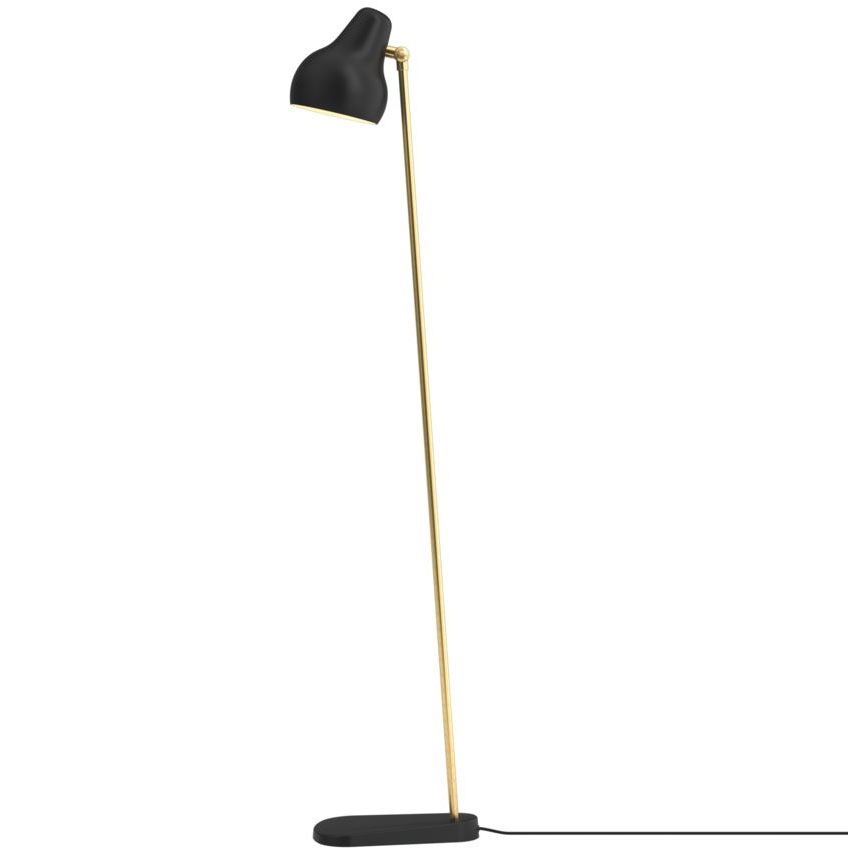 VL38 Floor Lamp, Black/Brass