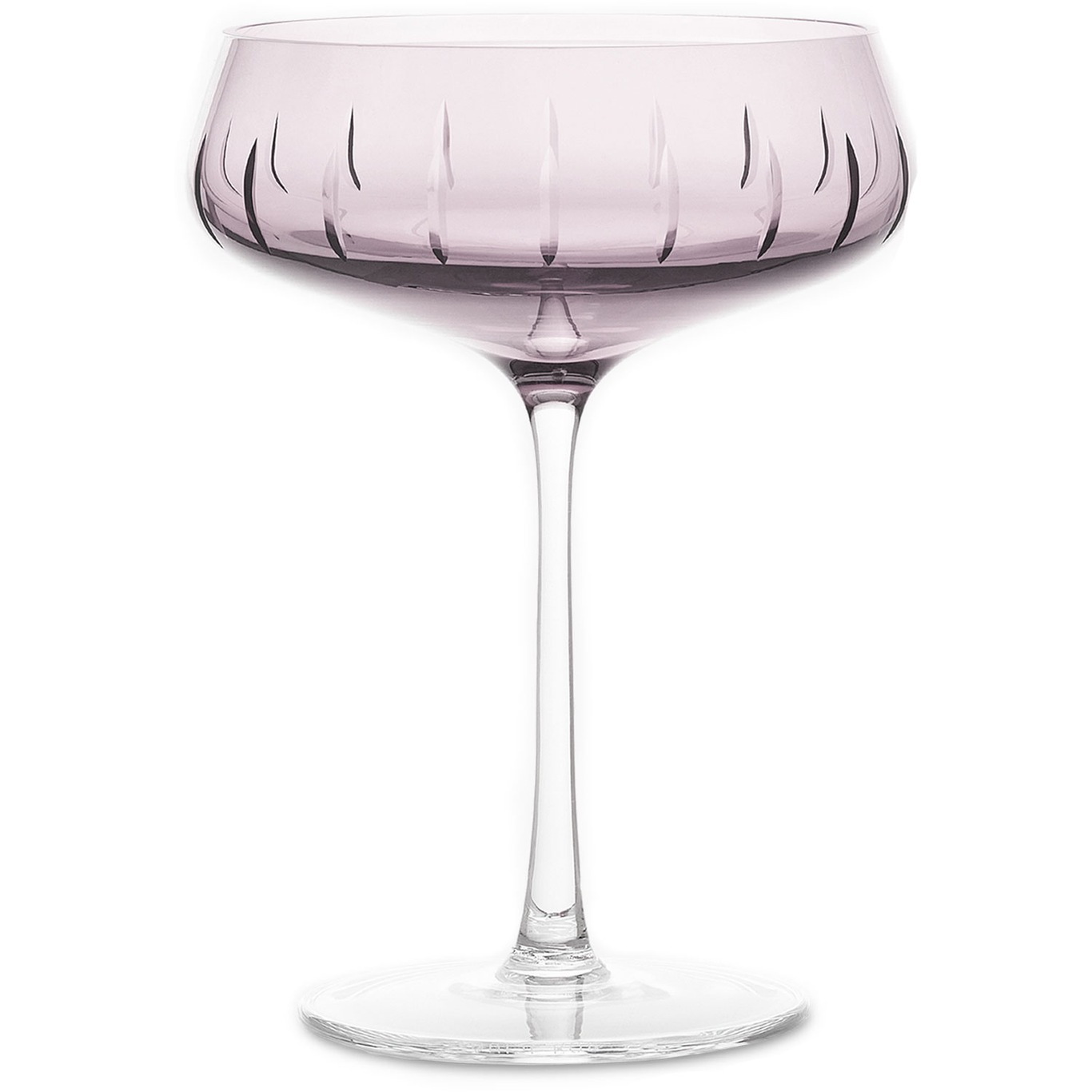 Single Cut Champagne Coupe, Rose