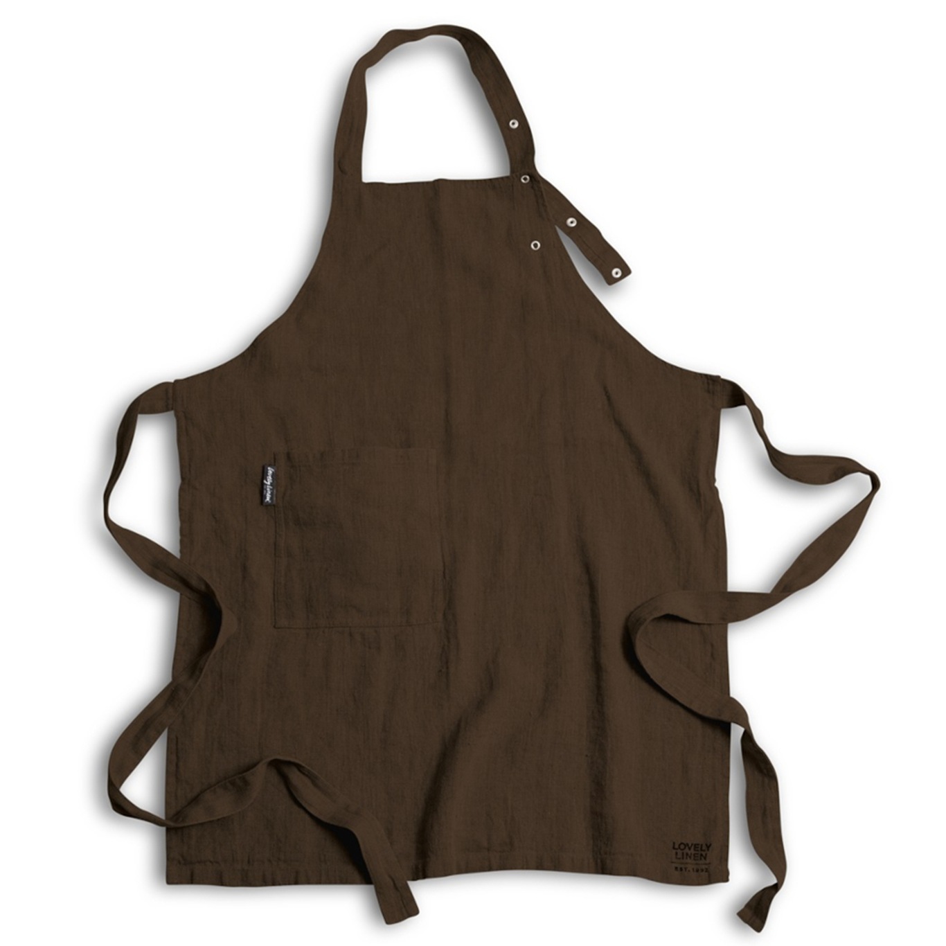 Lovely Apron Linen, Chocolate