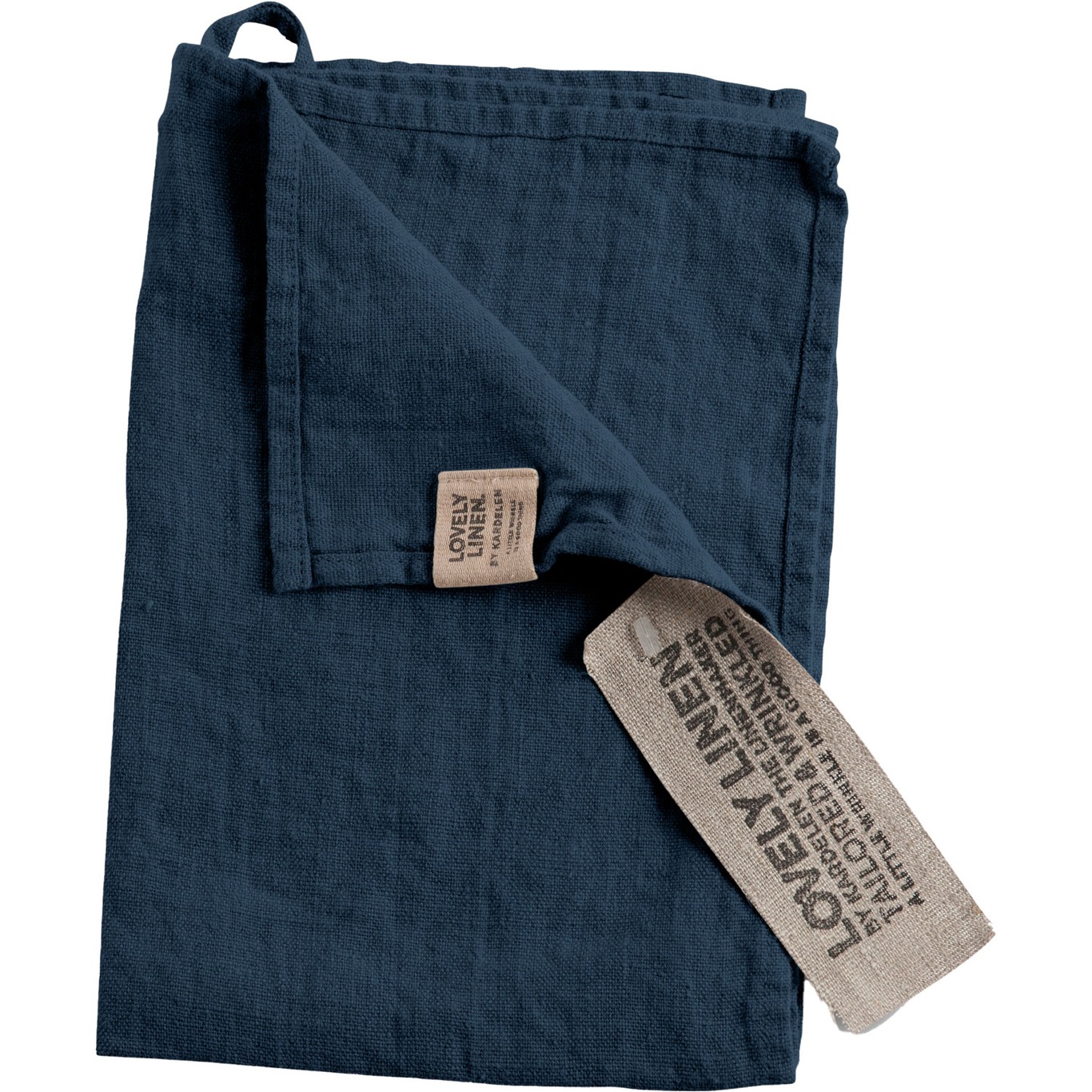 Lovely Guest Towel Linen 35x50 cm, Midnight Blue