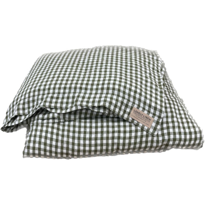 Misty Duvet Cover 150x210 cm, Square Jeep Green