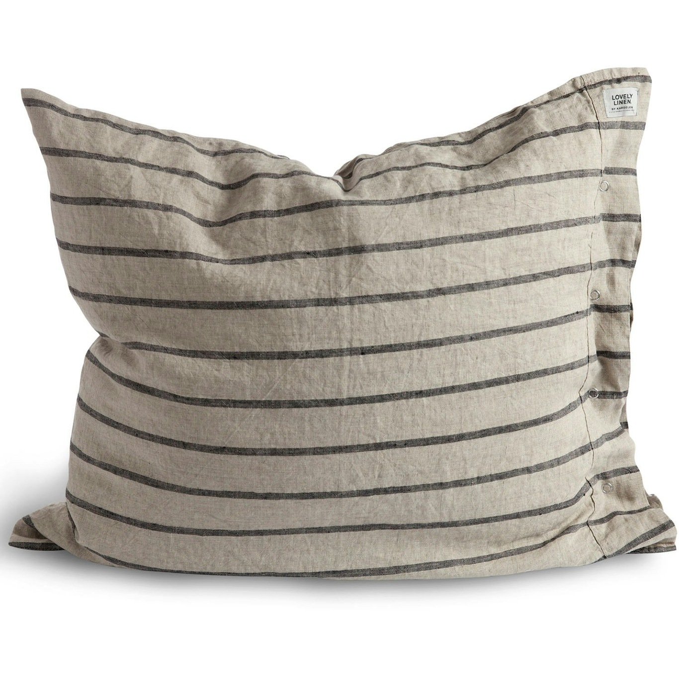 Misty Pillowcase 50x60 cm, Black Stripe