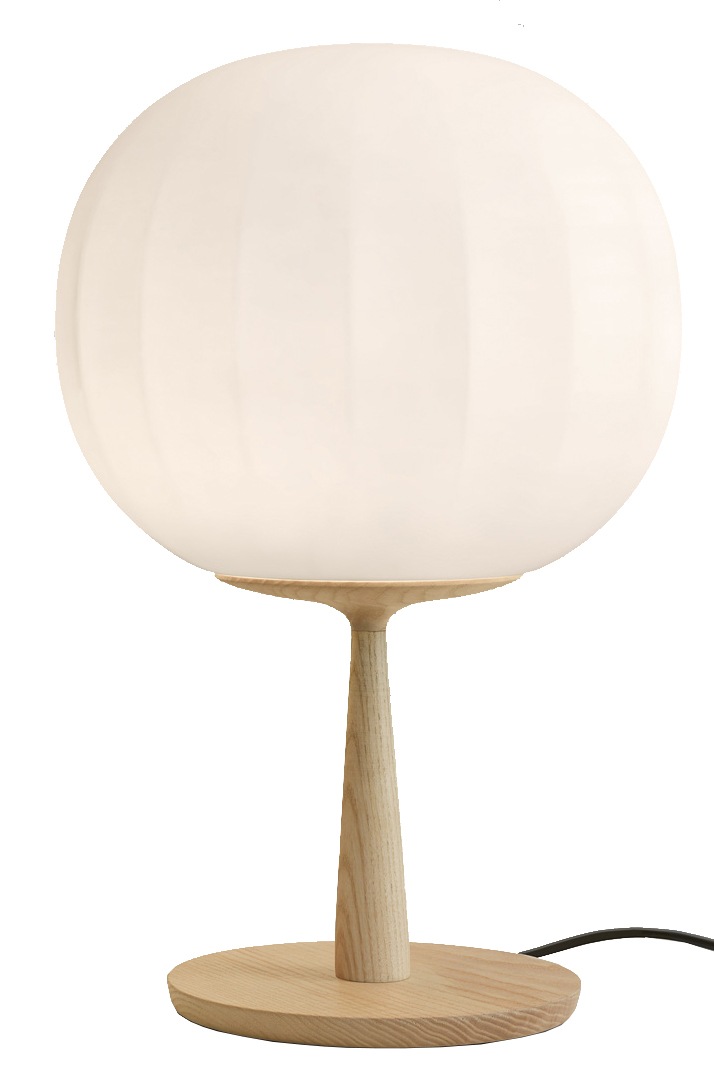 Lita Table Lamp 30 cm, Ash / Opal Glass