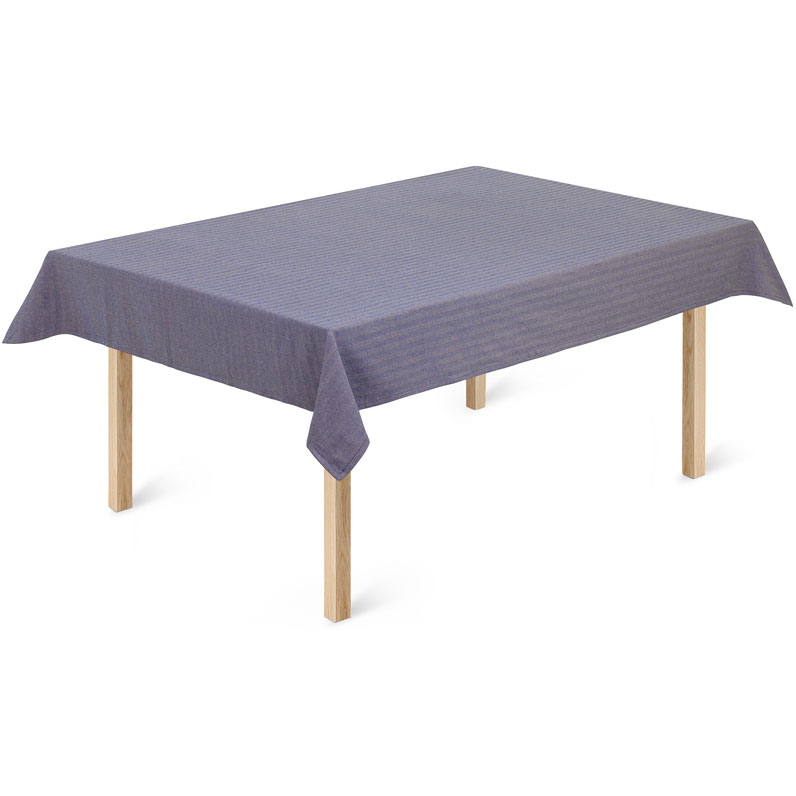 Herringbone Table Cloth Blue, 150x220 cm
