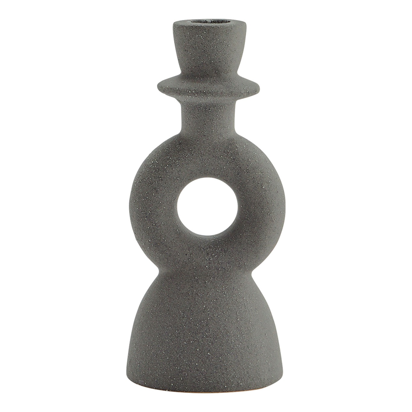 Candle Holder 18 cm, Grey