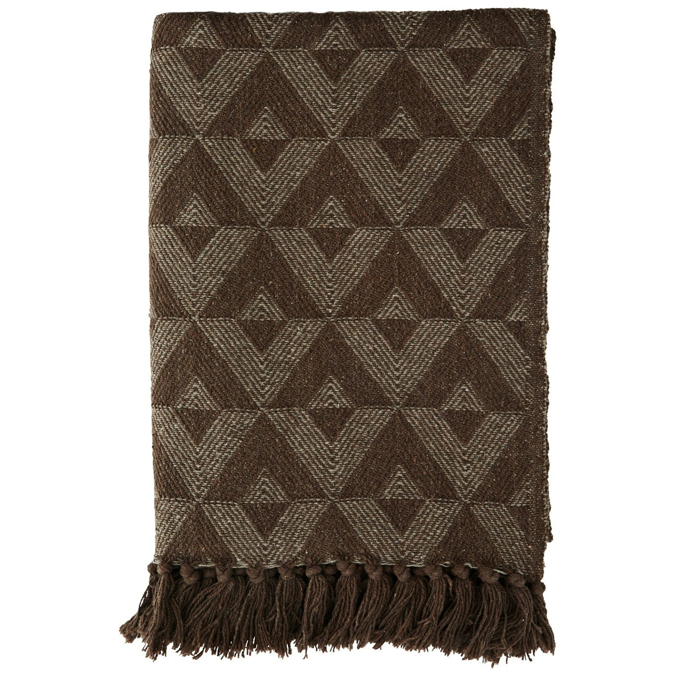 Throw Recycled Cotton 125x175 cm, Brown