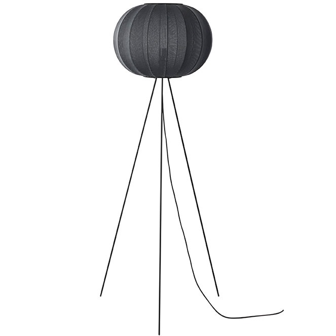 Knit-Wit Floor Lamp High Round 45 cm, Black