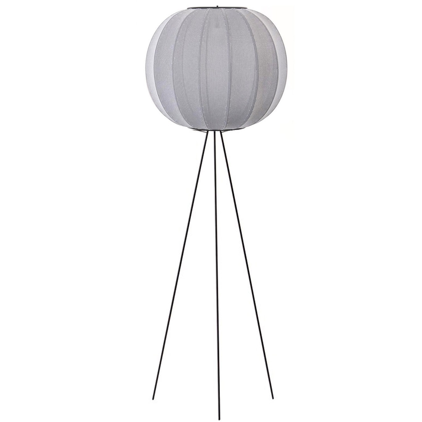 Knit-Wit Floor Lamp High Round 60 cm, Silver