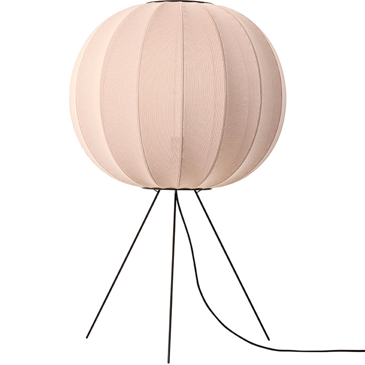 Knit-Wit Floor Lamp Medium Round 60 cm, Sand Stone