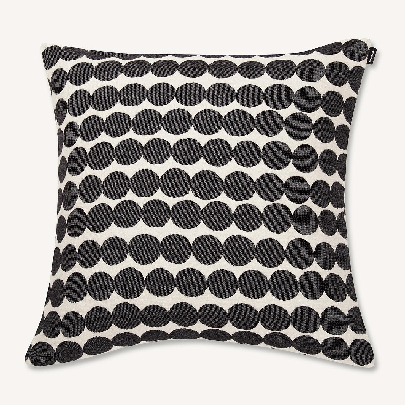 Räsymatto Cushion Cover 50x50cm, White/Black