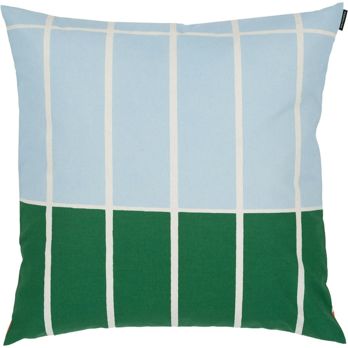 Tiiliskivi Cushion Cover 50x50 cm, Orange / Light Blue / Green
