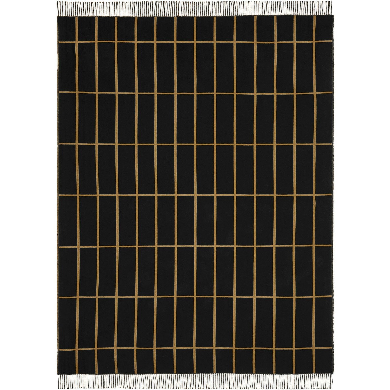 Tiiliskivi Throw 140x180 cm, Gold / Caviar