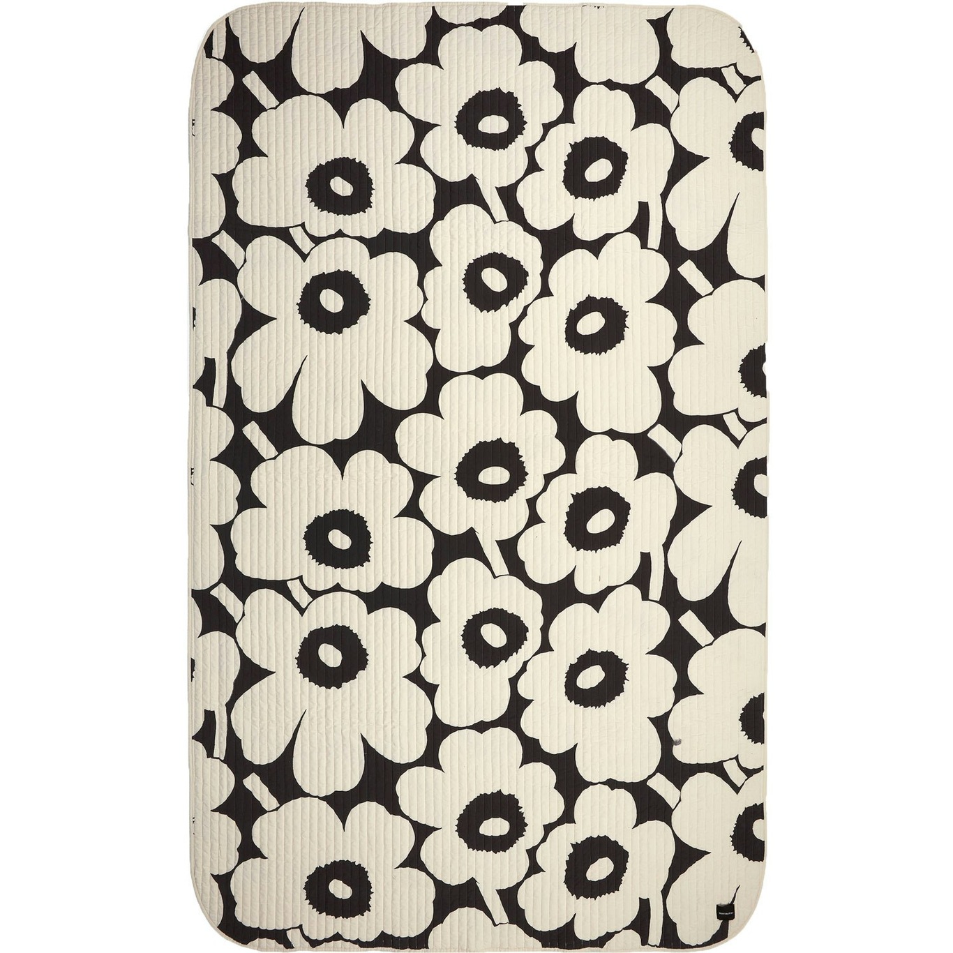 Unikko Bedspread 160x260 cm, Off-white / Charcoal - Marimekko @  