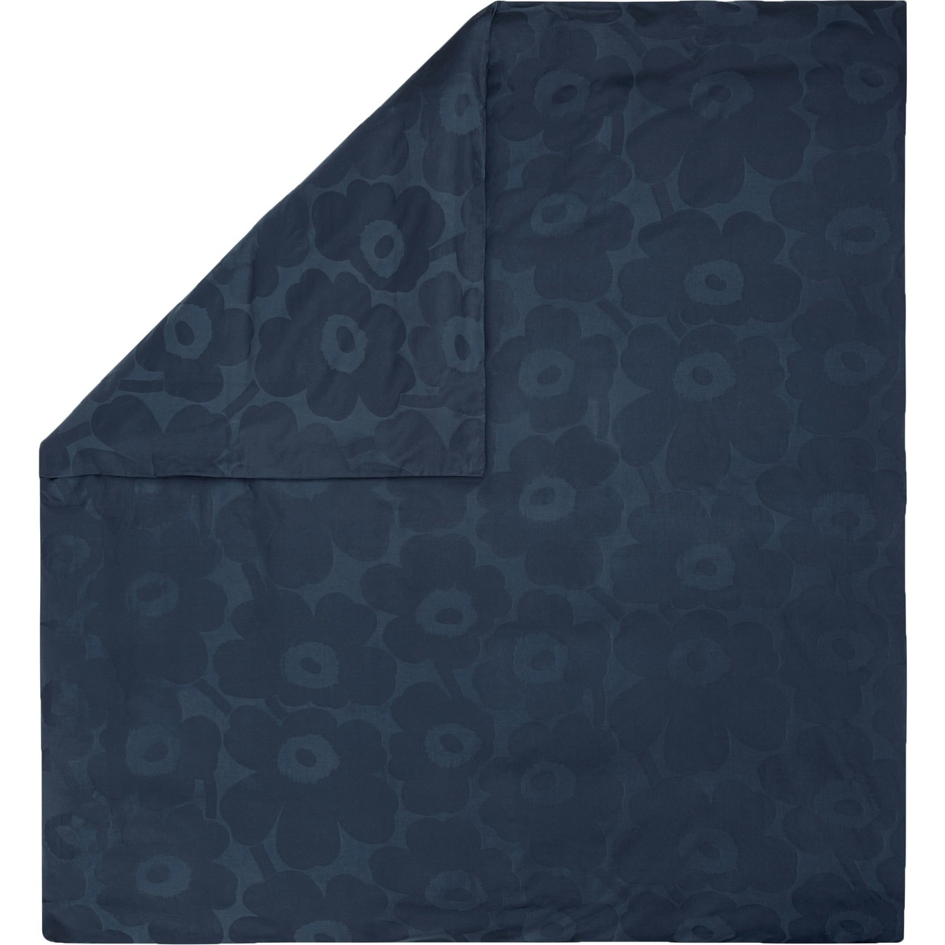 Unikko Jacquard Duvet Cover 240x220 cm, Blue