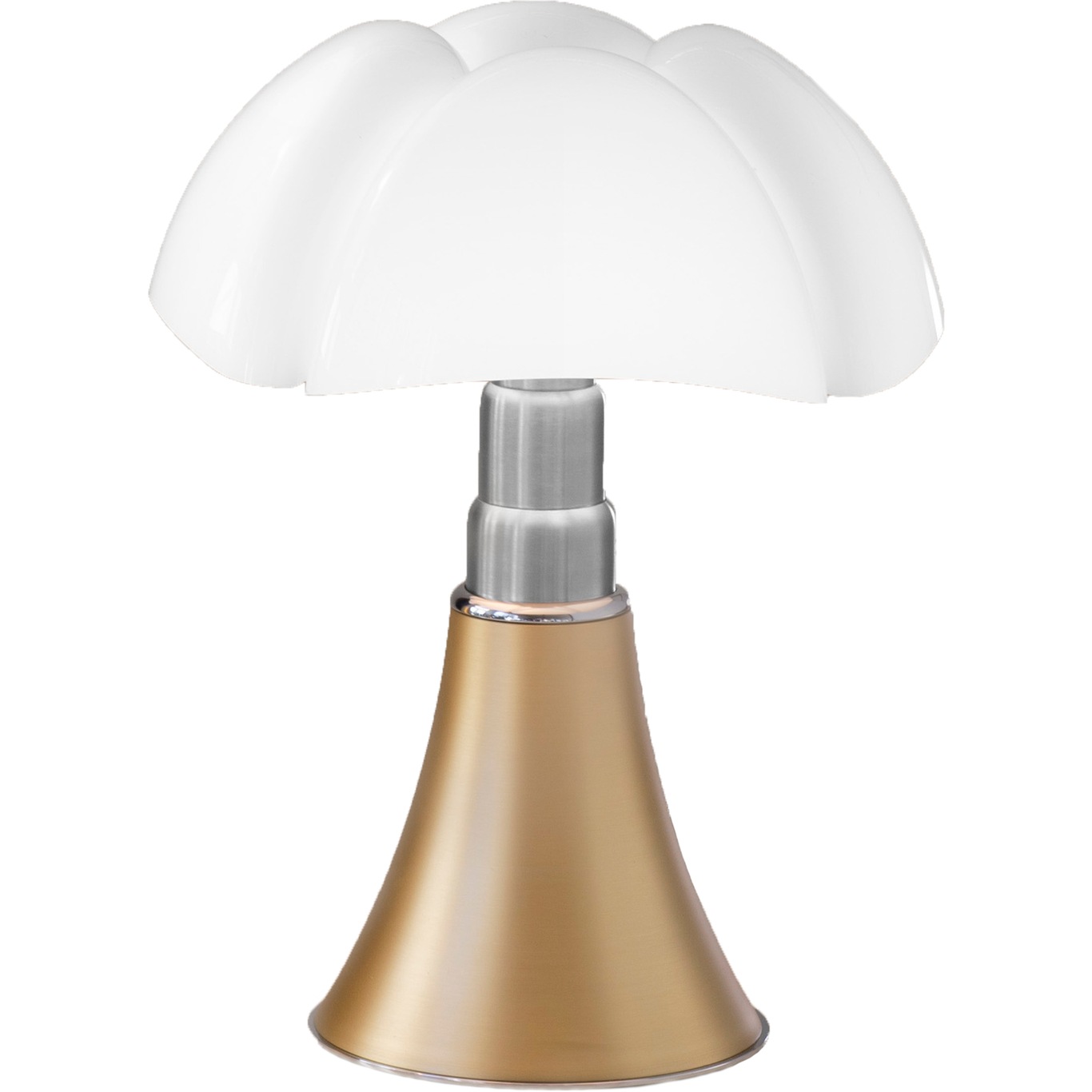 Pipistrello Mini Table Lamp, Satin Brass