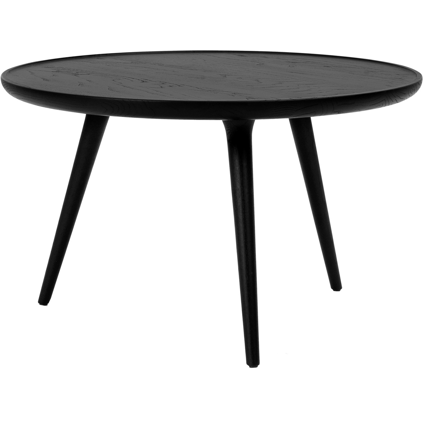 Accent Coffee Table 70 cm, Black Stained Oak
