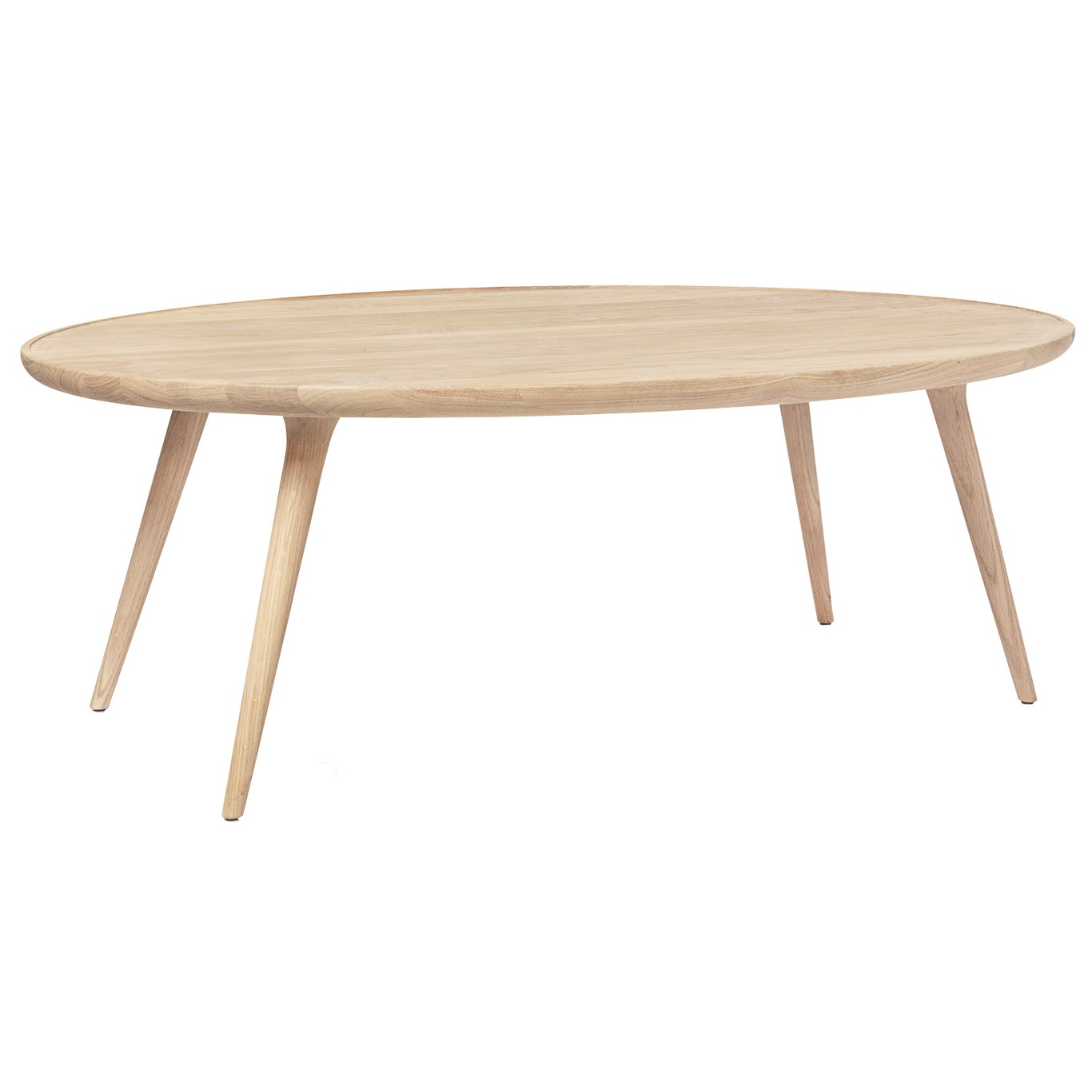 Accent Coffee Table Oval, Matt Lacquered Oak