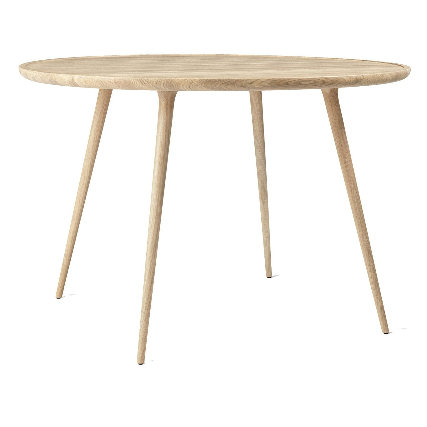 Accent Dining Table Matt Lacquered Oak, 110 cm
